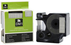 Compatibil Banda compatibila Dymo 53720, 24mm x 7m, text alb / fundal transparent (53720)