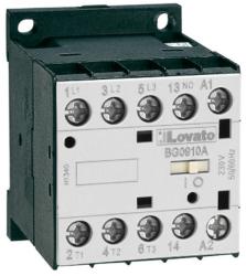 Lovato Contactor tripolar, Curent lucru (AC3) = 9A, DC bobina, 220VDC, 1NC Contact auxiliar (11BG0901D220)