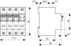 Schrack Intreruptor automat C40/3N 10kA (BM017840)