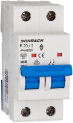 Schrack Intreruptor automat modular (MCB) AMPARO 6kA, B 20A, 2-poli (AM618220)