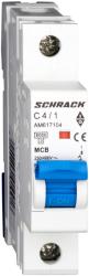 Schrack Intreruptor automat modular (MCB) AMPARO 6kA, C 4A, 1-pol (AM617104)