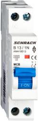 Schrack Intreruptor automat AMPARO, 4, 5kA, B13A, 1P+N, 1modul (AM418513)