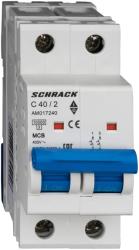 Schrack Intreruptor automat AMPARO 10kA, C 40A, 2 poli (AM017240)