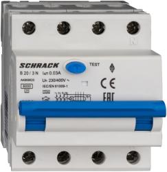 Schrack Intreruptor automat+dif. 3+N, AMPARO 6kA, B 20A, 30mA, tip A (AK668820)