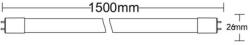 Braytron Tub cu LED T8-1.5MT DOUBLE SIDE 24W G13 ADVANCE 4200K (BA52-01581)