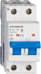 Schrack Intreruptor automat modular (MCB) AMPARO 6kA, B 32A, 1P+N (AM618632)