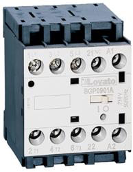 Lovato Contactor tripolar, Curent lucru (AC3) = 9A, DC bobina, 48VDC, 1NC Contact auxiliar, REAR PCB SOLDER PIN (11BGP0901D048)