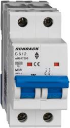 Schrack Intreruptor automat AMPARO 10kA, C 6A, 2 poli (AM017206)