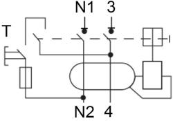 Schrack Intreruptor diferential AMPARO (10kA), 25A, 2-poli, 100mA (AR002210)