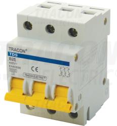 Tracon Siguranta automata, 3 poli, curba B, cu brat colorat TDS-3B-10 10A, 6kA (TDS-3B-10)