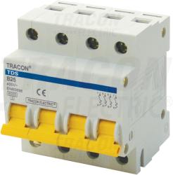 Tracon Siguranta automata, 4 poli, curba C, cu brat colorat TDS-4C-10 10A, 6kA (TDS-4C-10)