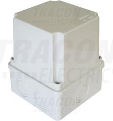 Tracon Doza mat. plast. orificii prestantate, cu capac, gri MD151114 150×110×140mm, IP55 (MD151114)