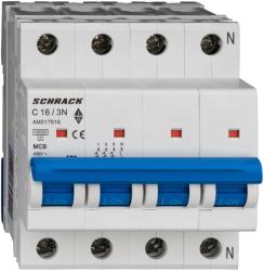 Schrack Intreruptor automat AMPARO 10kA, C 16A, 3+N (AM017816)