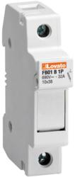 Lovato Suport fuziblie cu montaj pe sina R, FOR 10X38MM FUSES. 32A RATED CURRENT AT 690VAC, 1P. WITHOUT STATUS INDICATOR. 1 MODULE (FB01B1P)