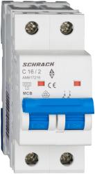 Schrack Intreruptor automat modular (MCB) AMPARO 6kA, C 16A, 2-poli (AM617216)