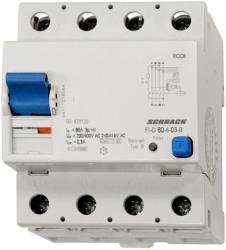 Schrack Intreruptor automat diferential 80A, 4 poli, 300mA, tip B (BD878130)
