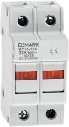 Elmark Soclu pentru siguranta fuzibila 14x51, 2P, 63A (10RT1862)