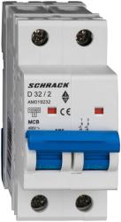 Schrack Intreruptor automat modular (MCB) AMPARO 10kA, D 32A, 2 poli (AM019232)