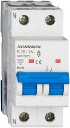 Schrack Intreruptor automat modular (MCB) AMPARO 6kA, B 25A, 1P+N (AM618625)