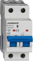 Schrack Intreruptor automat AMPARO 10kA, B 63A, 2 poli (AM018263)