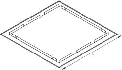 Schrack Cadru pentru montaj ST pentru 4 randuri DW4H, RAL9003 (DW4HR4--)