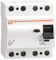 LOVATO Electric Proetectie diferentiala, 4P - TYPE AC, 25A, 300mA (P1RC4P25AC300)