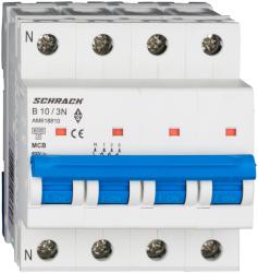Schrack Intreruptor automat modular (MCB) AMPARO 6kA, B 10A, 3P+N (AM618810)