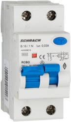 Schrack Intreruptor automat+dif. 1P+N, AMPARO 6kA, B 16A, 30mA, tip A (AK668616)