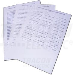 Tracon Etichete autoadezive pentru marcaj J6 (1buc Coala A4) TSKAJ6-8190 40×(81-82-83-84-85-86-87-88-89-90) (TSKAJ6-8190)