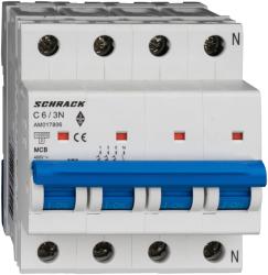 Schrack Intreruptor automat AMPARO 10kA, C 6A, 3+N (AM017806)