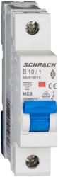 Schrack Intreruptor automat modular (MCB) AMPARO 6kA, B 10A, 1-pol (AM618110)