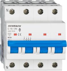 Schrack Intreruptor automat modular (MCB) AMPARO 6kA, C 16A, 3P+N (AM617816)