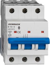 Schrack Intreruptor automat AMPARO 10kA, B 10A, 3 poli (AM018310)