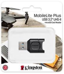 Kingston Card Reader Kingston MobileLite Plus, USB 3.2 Gen 1, Black (MLPM)