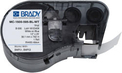 Brady MC-1500-595-BL-WT / 143390, benzi autoadezive 38.10 mm x 7.62 m (MC-1500-595-BL-WT)