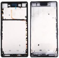  tel-szalk-020779 Sony Xperia Z3 Plus / Z4 fekete előlap lcd keret, burkolati elem (tel-szalk-020779)