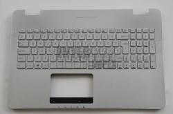 ASUS N551V N551VW series háttérvilágítással (backlit) ezüst burkolattal (topcase) magyar (HU) laptop/notebook billentyűzet