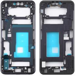  tel-szalk-020645 LG G8 ThinQ fekete előlap lcd keret, burkolati elem (tel-szalk-020645)