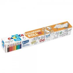 CARIOCA Coloring Roll, 30 x 198 cm/rola, set hartie autoadeziva pentru colorat ABC CARIOCA (9469)