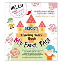 Stick'n Carte educativa Tracing Work Book My Fairy Tale STICKN (8095) Carte de colorat
