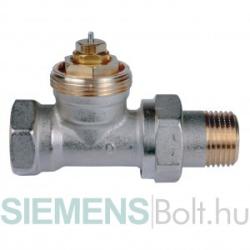 Siemens VDN215 egyenes termosztatikus radiátorszelep 1/2" DN15