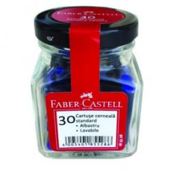 Faber-Castell Cartuse cerneala mici albastre 30 buc/borcan FABER-CASTELL (FC185528)