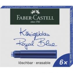Faber-Castell Cartuse cerneala mici albastre 6 buc/cutie FABER-CASTELL (FC185506)
