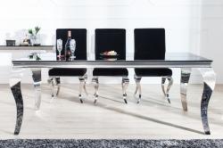 MODERN BAROCK design étkezőasztal -180cm - fekete (36544)