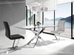 AC SIGMA SQUARE design étkezőasztal - 140/150/160/180cm - fehér (AC-1138)