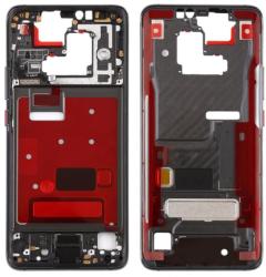 tel-szalk-009547 Huawei Mate 20 Pro fekete előlap lcd keret, burkolati elem (tel-szalk-009547)