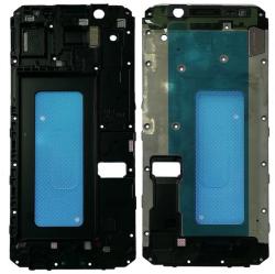 tel-szalk-021018 Samsung Galaxy J6 (2018) J600 / On6 fekete előlap lcd keret, burkolati elem (tel-szalk-021018)