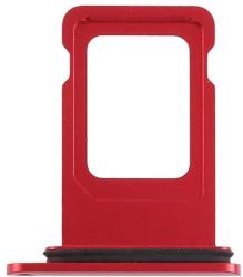  tel-szalk-021113 Apple iPhone XR piros SIM kártya tálca (1 SIM kártyás telefonokhoz) (tel-szalk-021113)