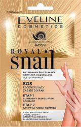 Eveline Cosmetics Mască-peeling pentru mâini - Eveline Cosmetics Royal Snail Sos Regenerating Hand Treatment 2 x 6 ml