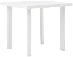 vidaXL Masă de grădină, alb, 80 x 75 x 72 cm, plastic (48802)